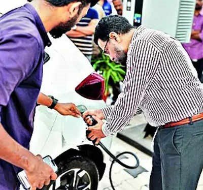 EV charging station at Technopark